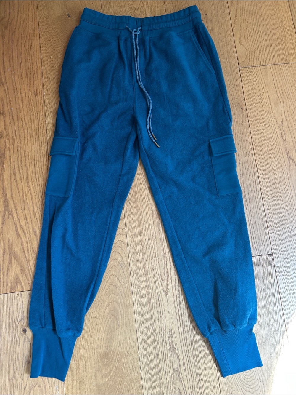 Thrive Societe Teal Blue Cargo Pocket Joggers